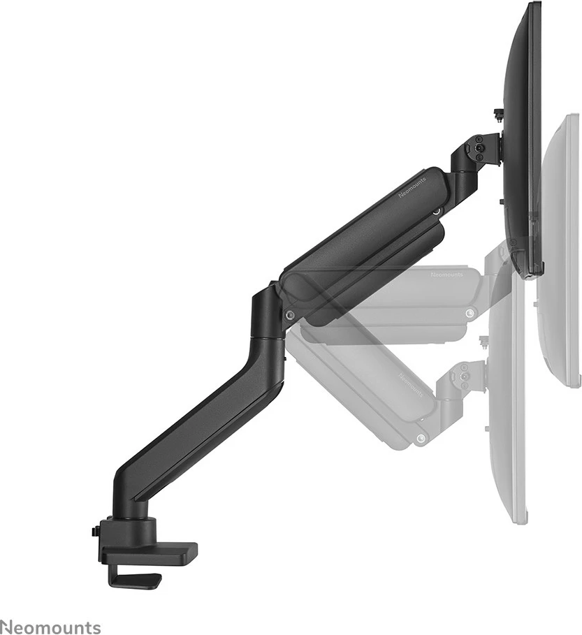 Nastavljiv nosilec za monitor Neomounts DS70-450BL1, plinska vzmet, 17–42 palcev, 15 kg, črn