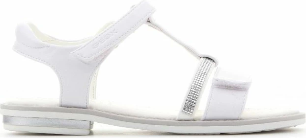 Dihajoče sandale Geox za otroke, bele