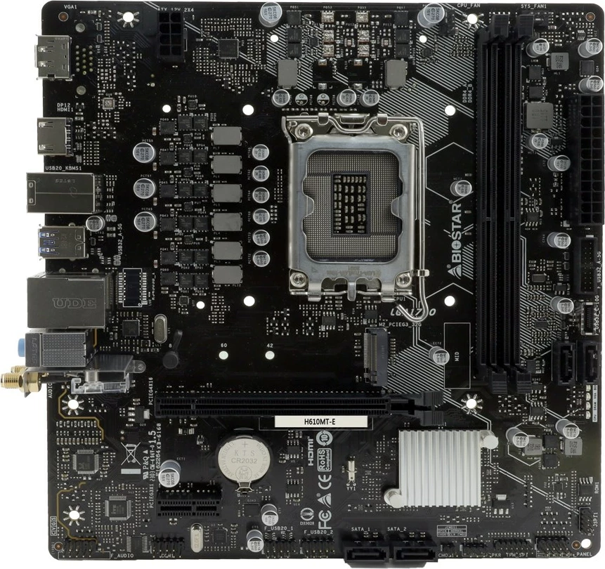 Mikro ATX plošča Biostar H610MT-E, Intel H610 LGA 1700