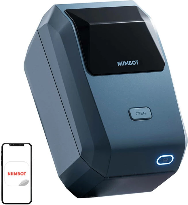 Prenosni termični tiskalnik etiket Niimbot K3W, Wi‑Fi/Bluetooth/USB, moder