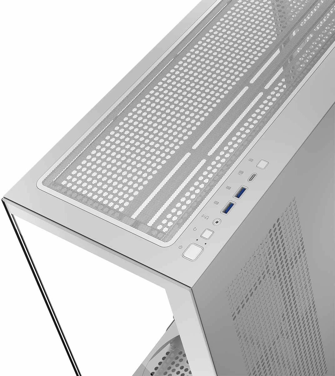 Računalniško ohišje MODECOM STELLAR NF ARGB 20, Midi Tower, ATX/ITX/Micro ATX, belo