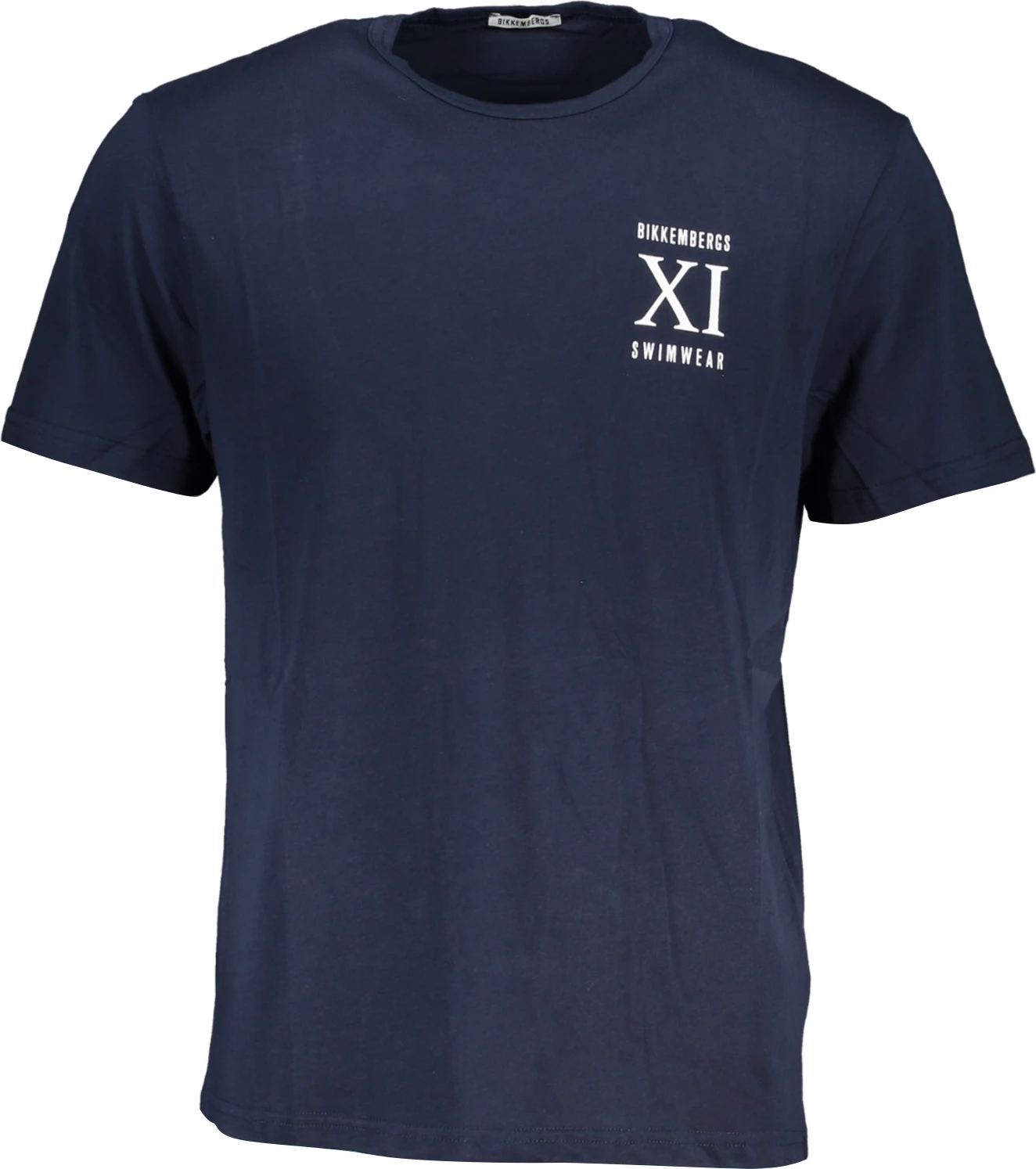 Bombažna majica z kratkimi rokavi za moške, modra, Bikkembergs