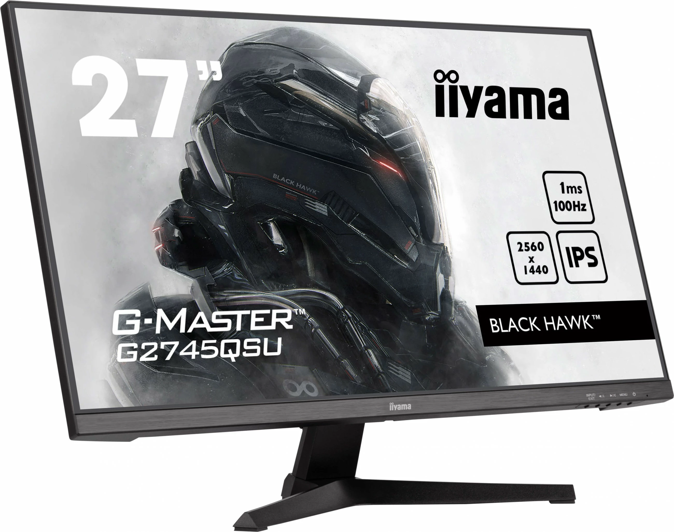 Monitor 27" IPS 2560x1440, 1 ms, 100 Hz, črn — iiyama G-MASTER G2745QSU-B2