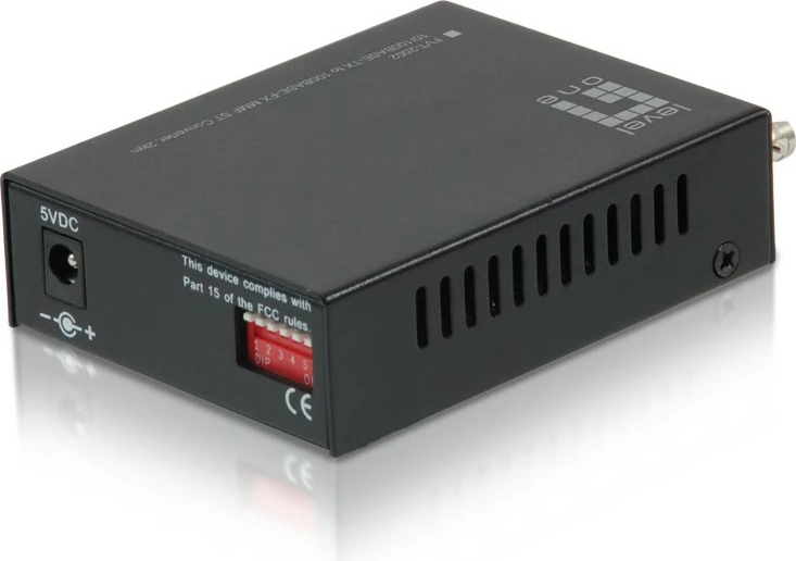 Konverter medijev LevelOne RJ45 v ST, hitri Ethernet, večna vlakna, 2 km