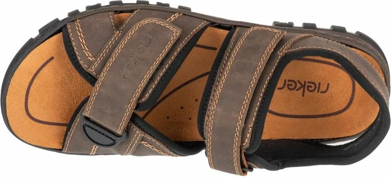 Sandali za moške, Rieker, rjavi