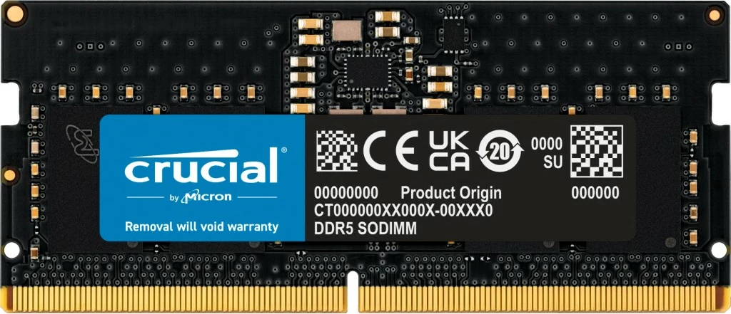 RAM pomnilnik 8GB DDR5 5600 SODIMM CL46, Crucial