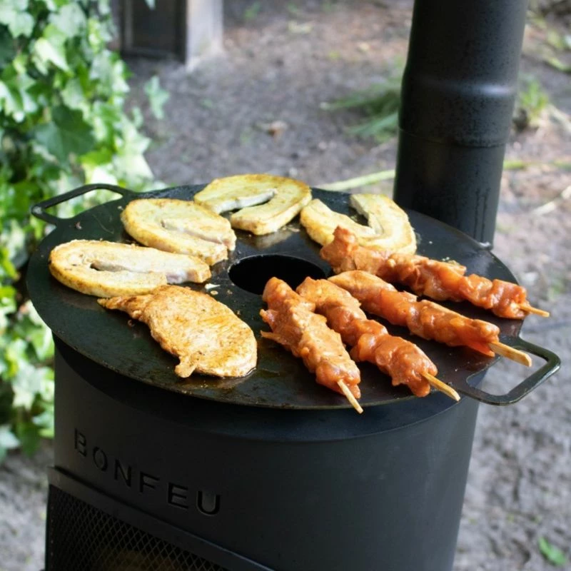 Plošča za žar 40 Bonfeu, črna