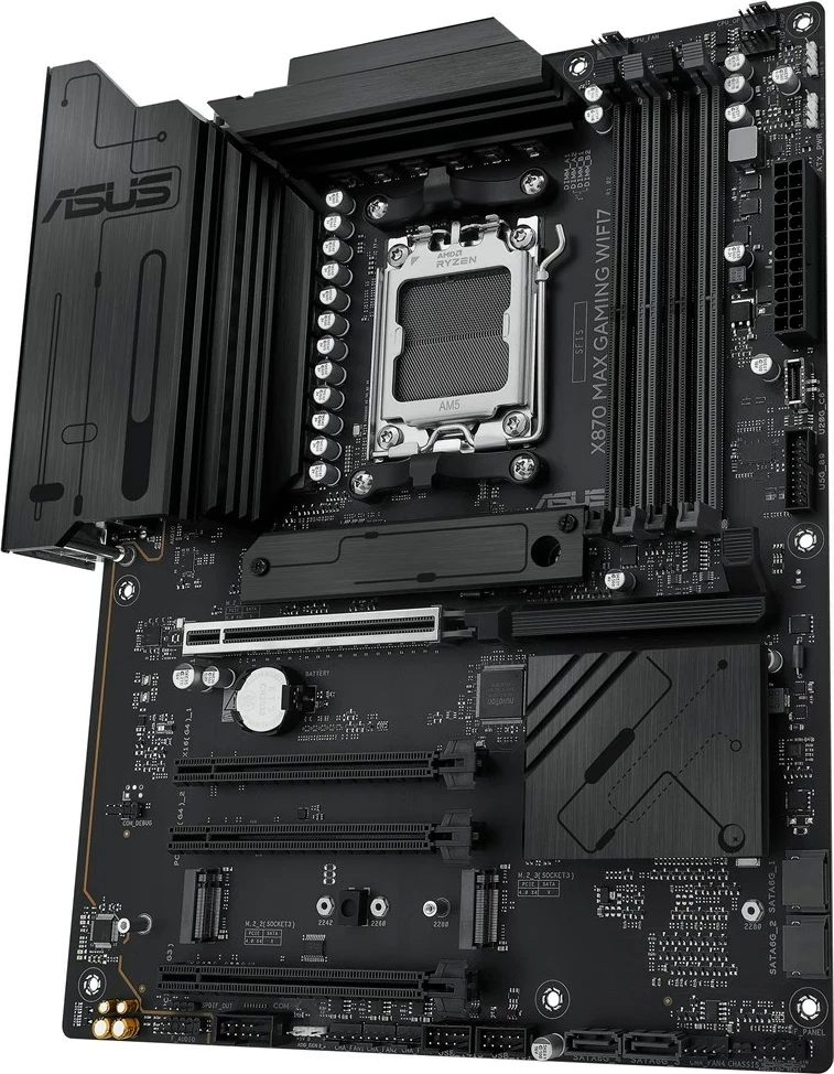 Plošča ASUS X870 MAX GAMING WIFI7, Socket AM5, ATX, večbarvna
