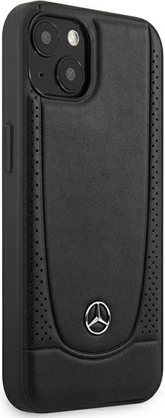 Ovitek za telefon iPhone 15 Plus 6,7", Urban Line eko‑usnje, črn — Mercedes MEHCP15MARMBK
