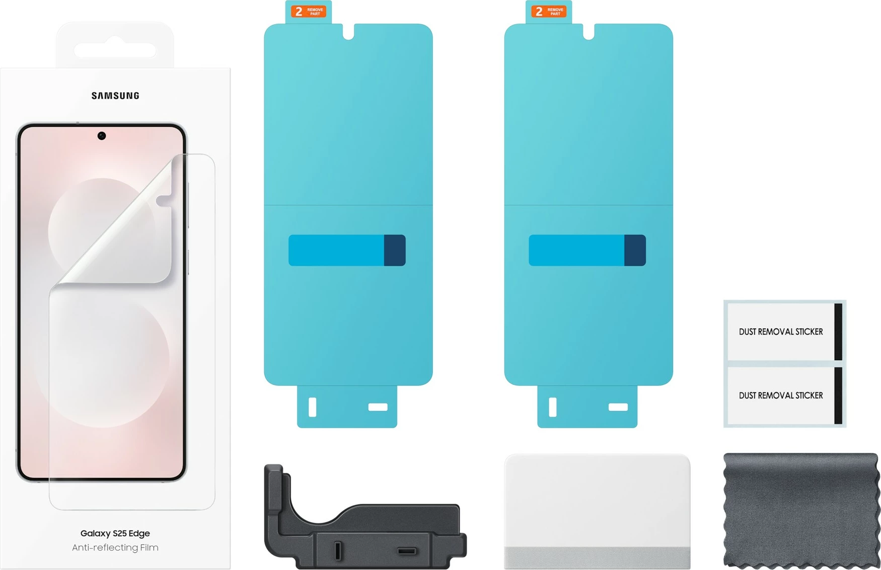 Anti-refleksen zaščitni film za zaslon Samsung Galaxy S25 Edge, prozoren