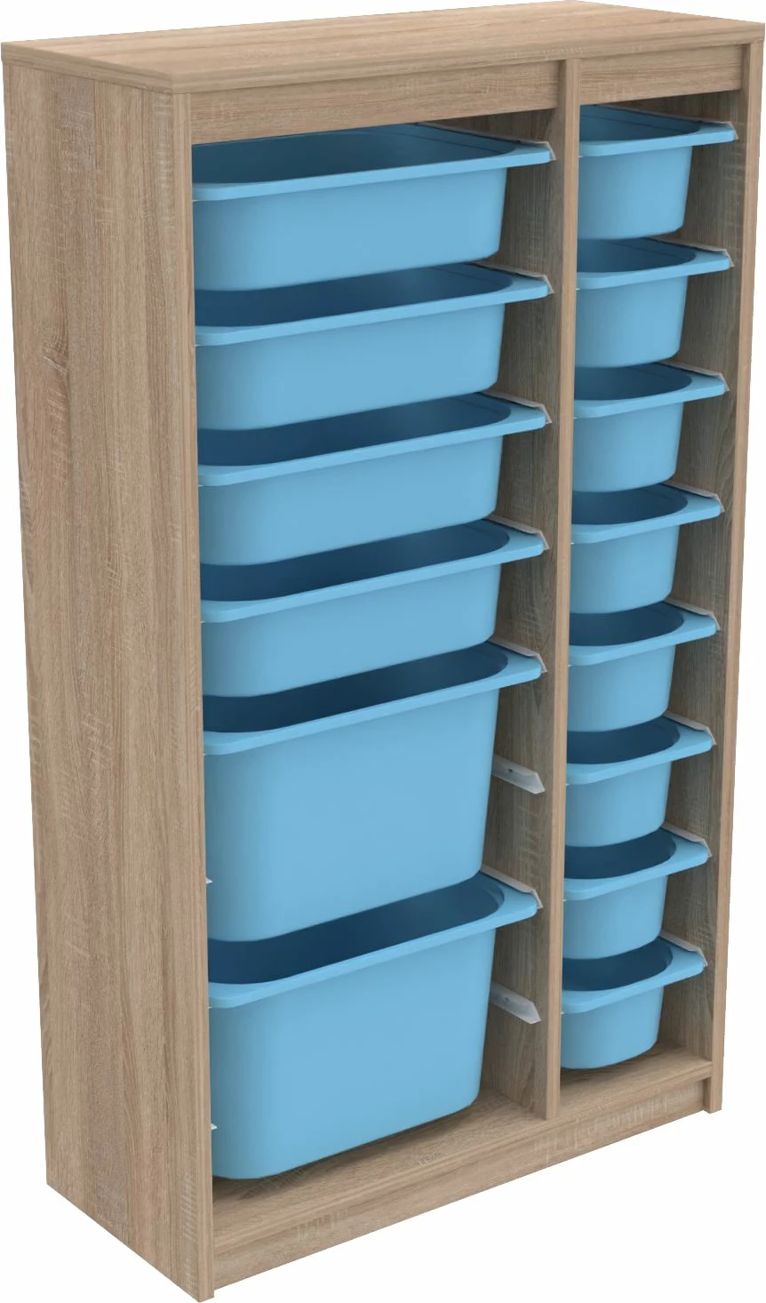 Večnamenska omarica, sonoma in modra, Hanah Home Montana Xs 2D4N8U