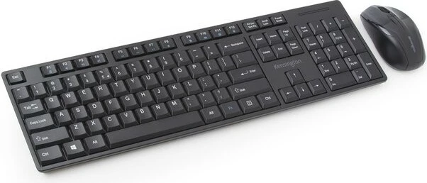 Brezžični komplet tipkovnice in miške Kensington Pro Fit, QWERTZ, črn