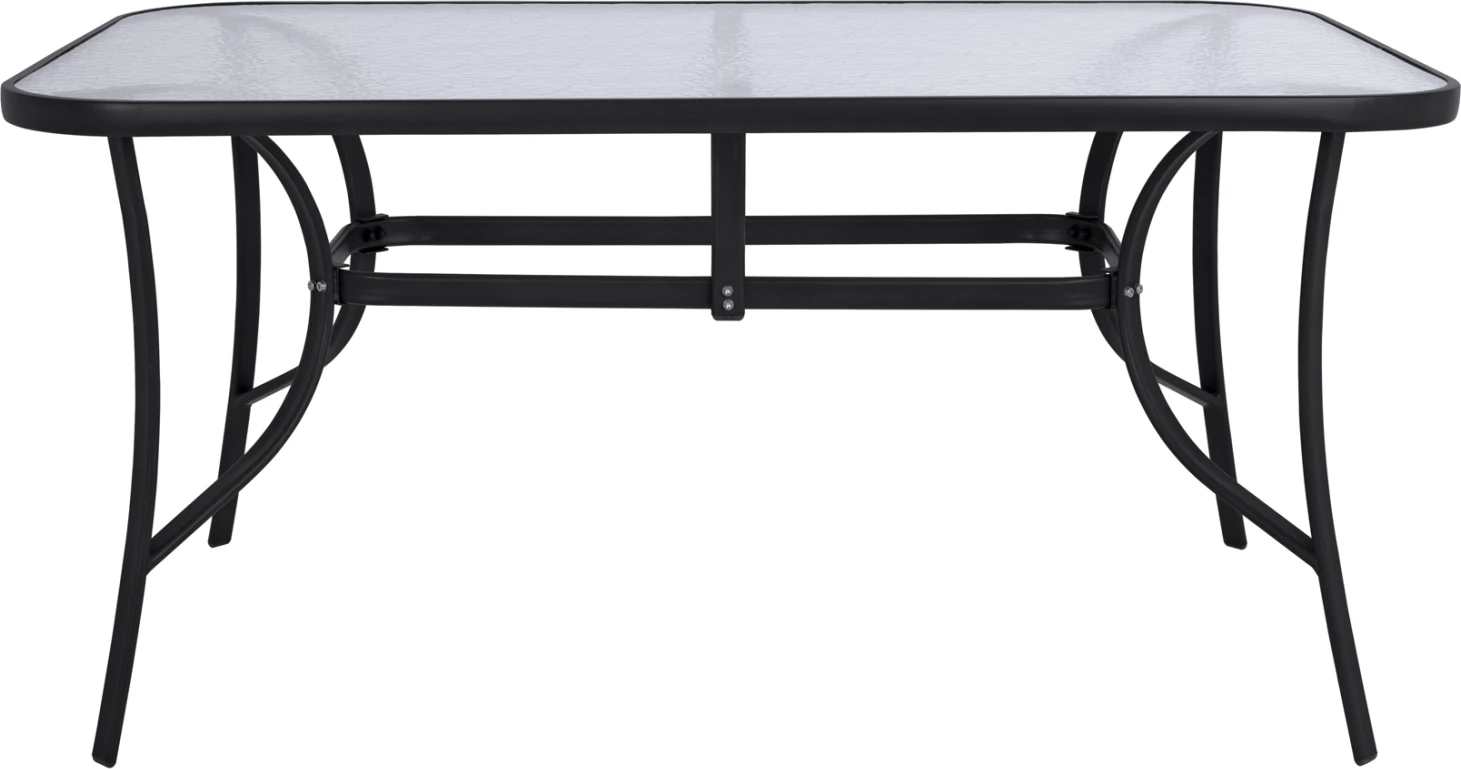 Vrtna jedilna miza BRUNO FH5145.03, 150 x 90 x 72 cm, črna
