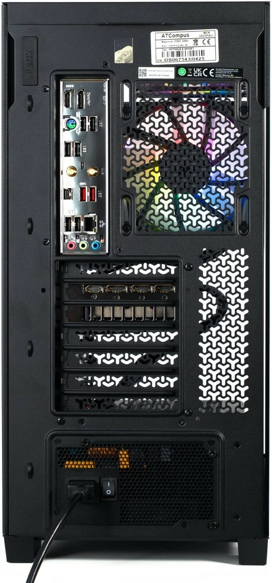 Računalnik za igre, OPTIMUS E-Sport GB550T-CR11, Ryzen 7 5800X, 16GB RAM, 1TB SSD, GeForce RTX 5070 12GB, Windows 11 Home, črn