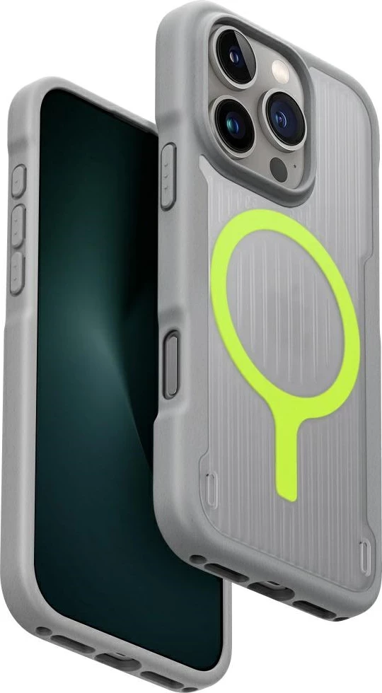 Zaščitni ovitek UNIQ Combat Active Magclick za iPhone 16 Pro, siv