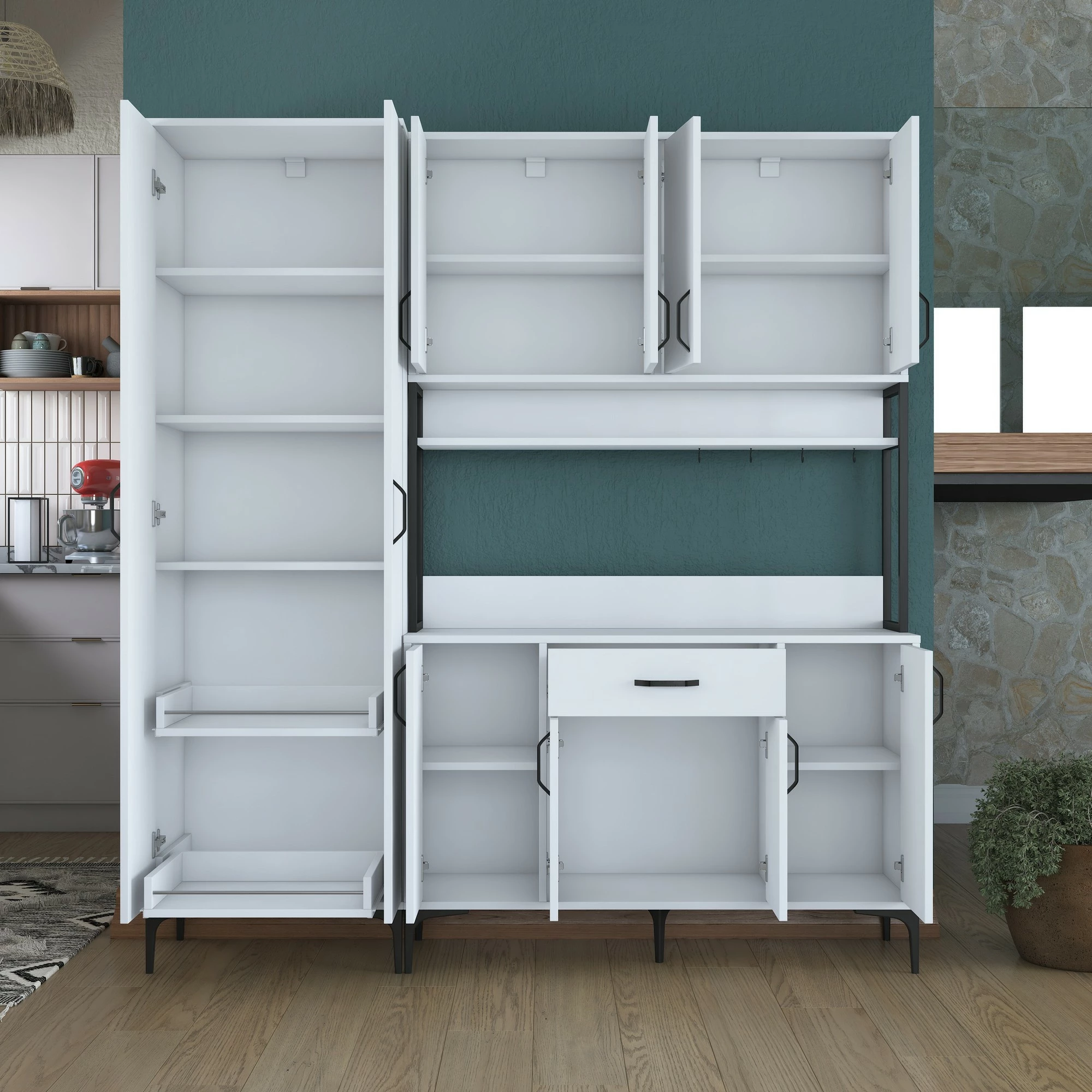 Multifunkcijski omarica Hanah Home JE133 - 3054, bela