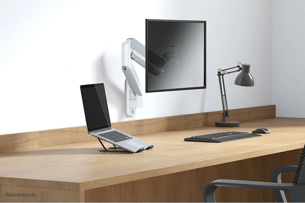 Adapter za steno za nosilec zaslona Neomounts AWL75-450WH, alumin, bel