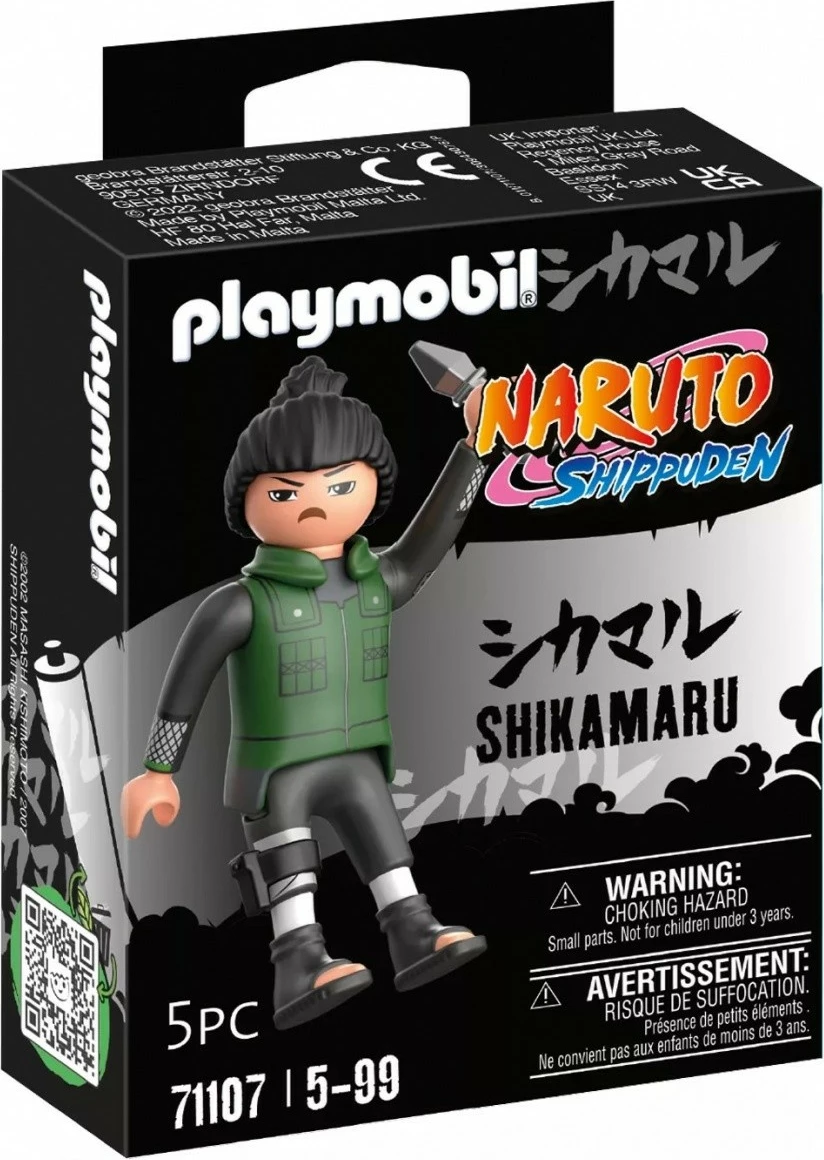 Akcijska figura Shikamaru iz Naruto Shippuden, Playmobil 71107, z kunai