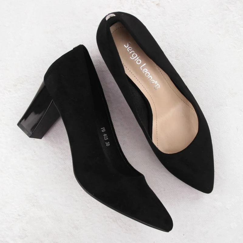 Elegantne ženske čevlje Sergio Leone, črni