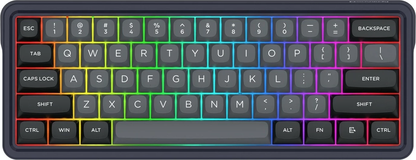 Mehanična tipkovnica Redragon Draconic V2 K730GB-RGB-PRO, 61 tipk, RGB, brezžična/žična, črna