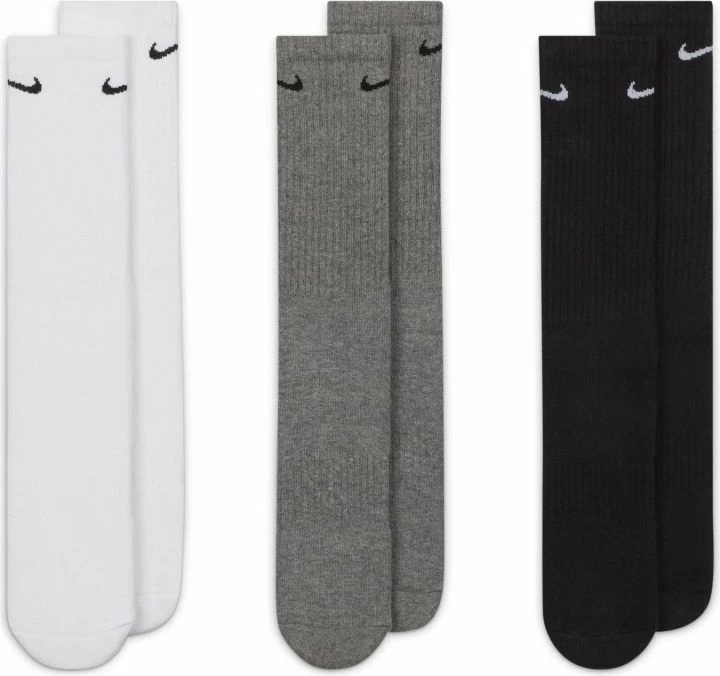 Trening nogavice Nike, bele, črne, sivo