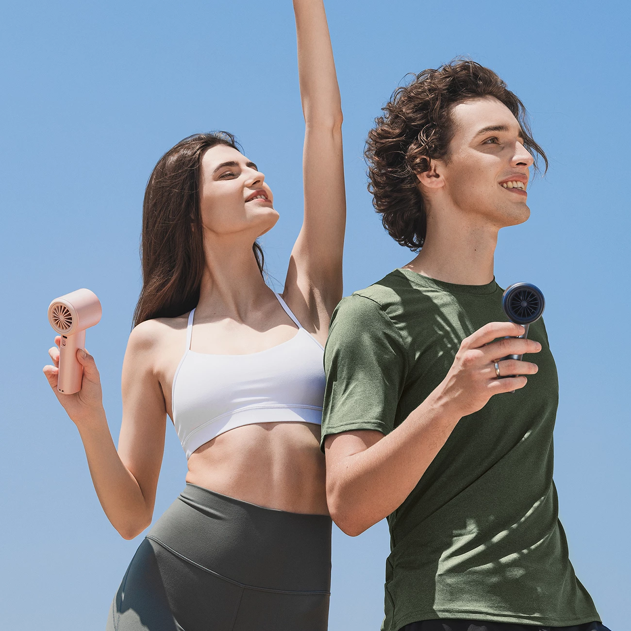 Ročni ventilator, Jisulife Pro1 FA53, 3600 mAh, LED zaslon, USB-C, temno modra