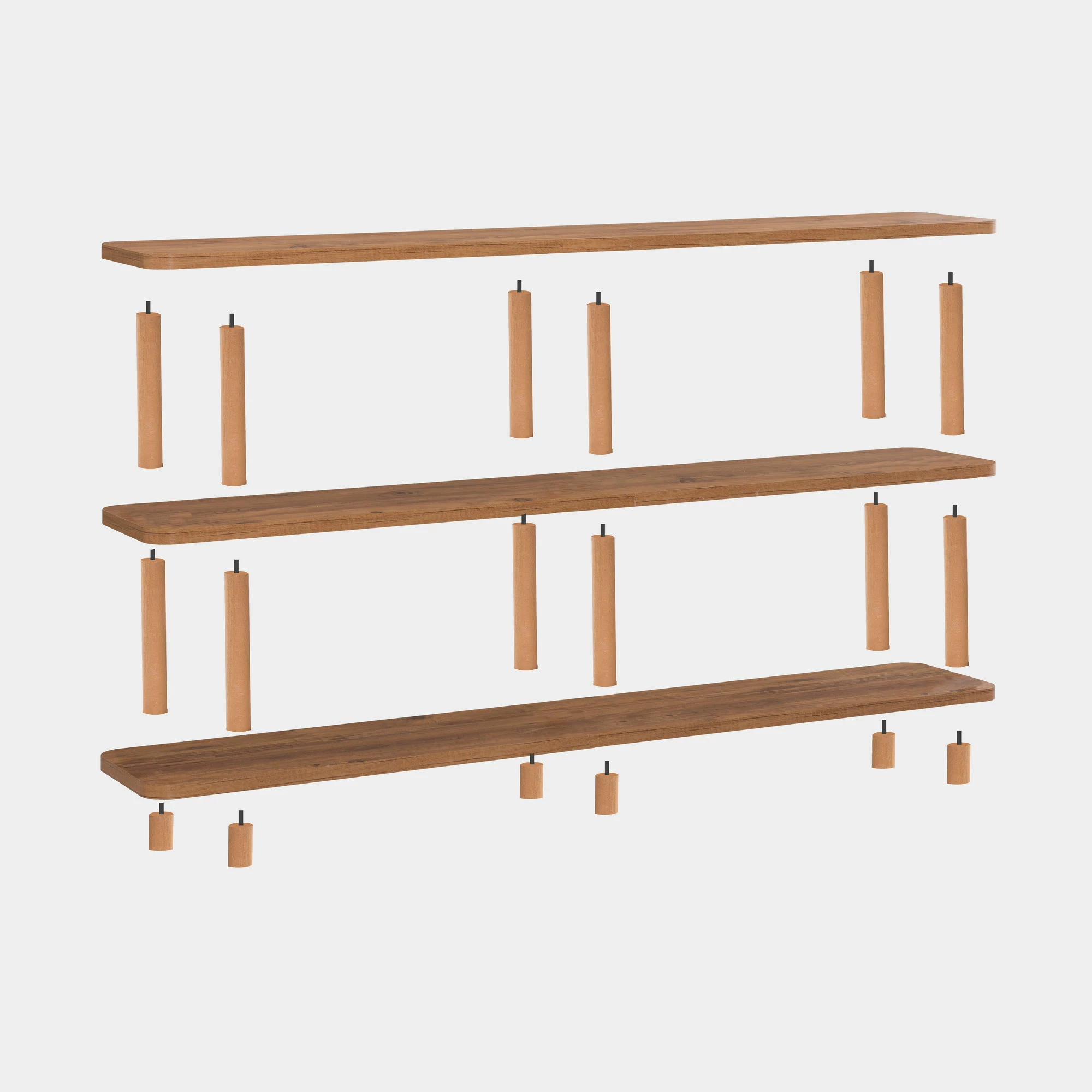 Polica za knjige Raca, Atlantic Pine, Hanah Home