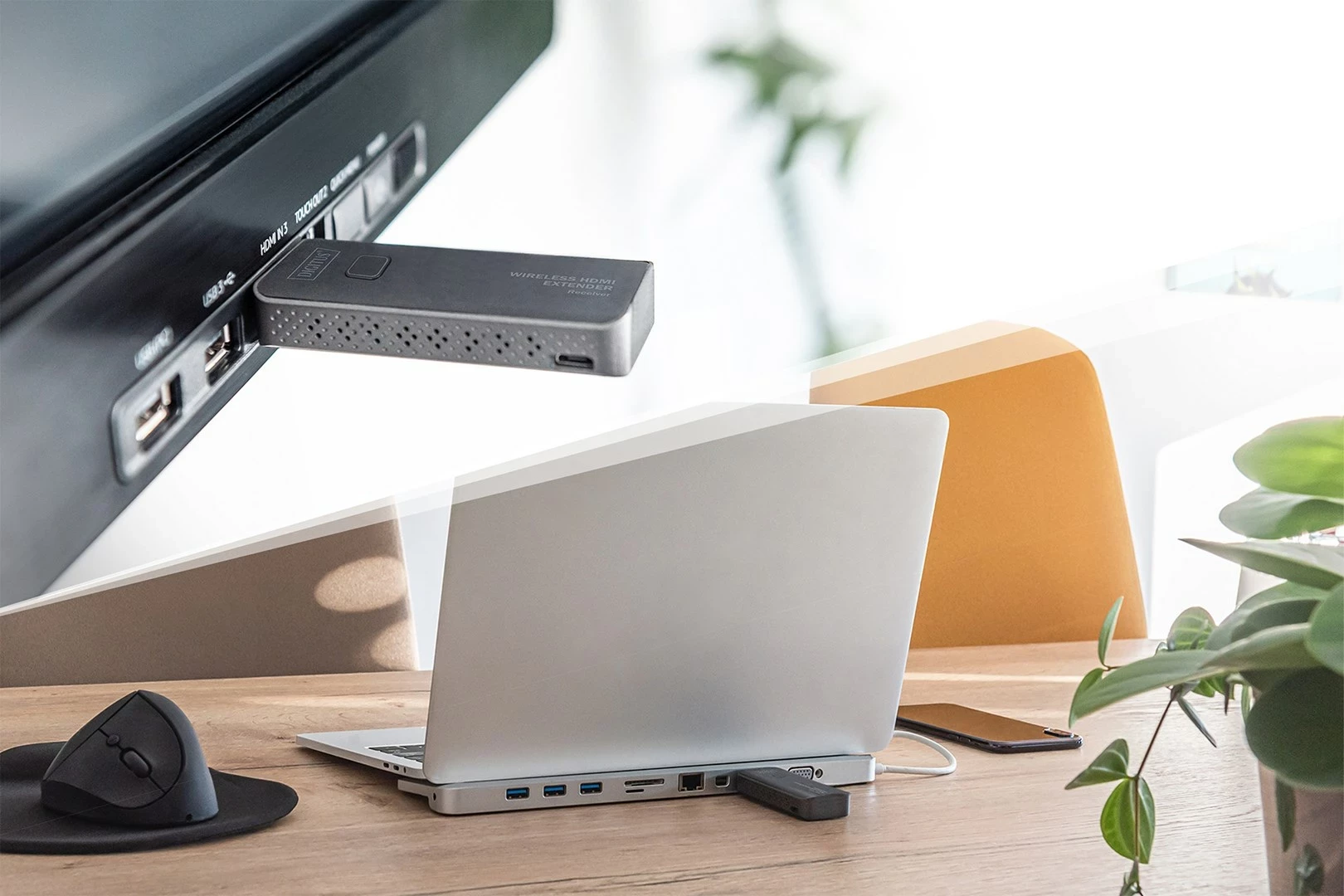 Brez brezni HDMI podaljšek Digitus, 50 m, črn