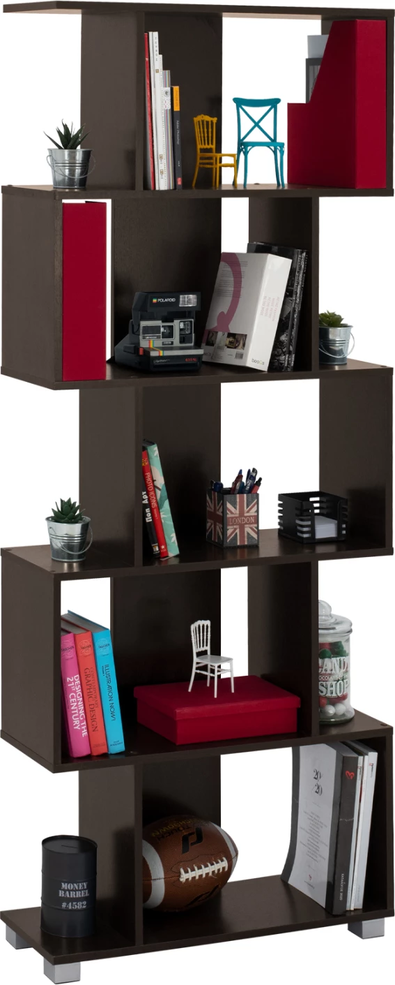 Knjižna omara iz melamina FH2385.01 Wenge 70x25x177 cm