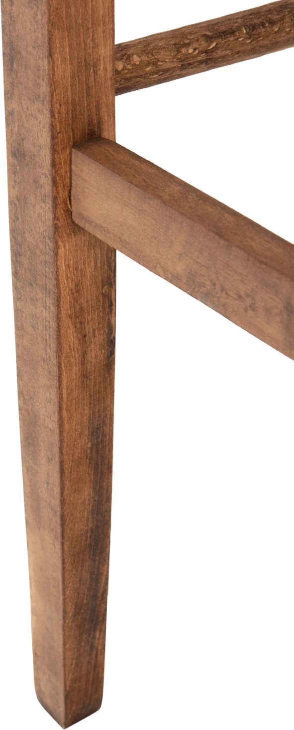 Barski stol Gadiel iz bukovega lesa impregniran v barvi oreha 40,5x39x104,5H cm. Samo okvir