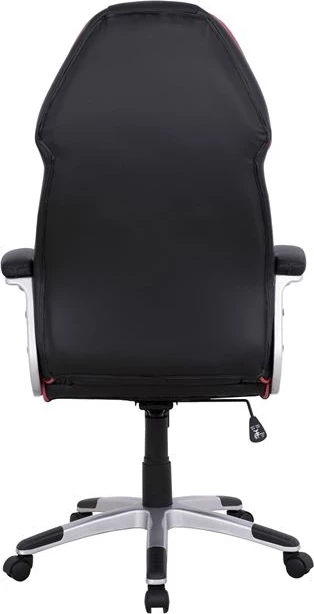 Pisarniški stol za igranje v obliki vedra FH1007.01 črna PU in rdeča črta 69x68x(119-127)cm