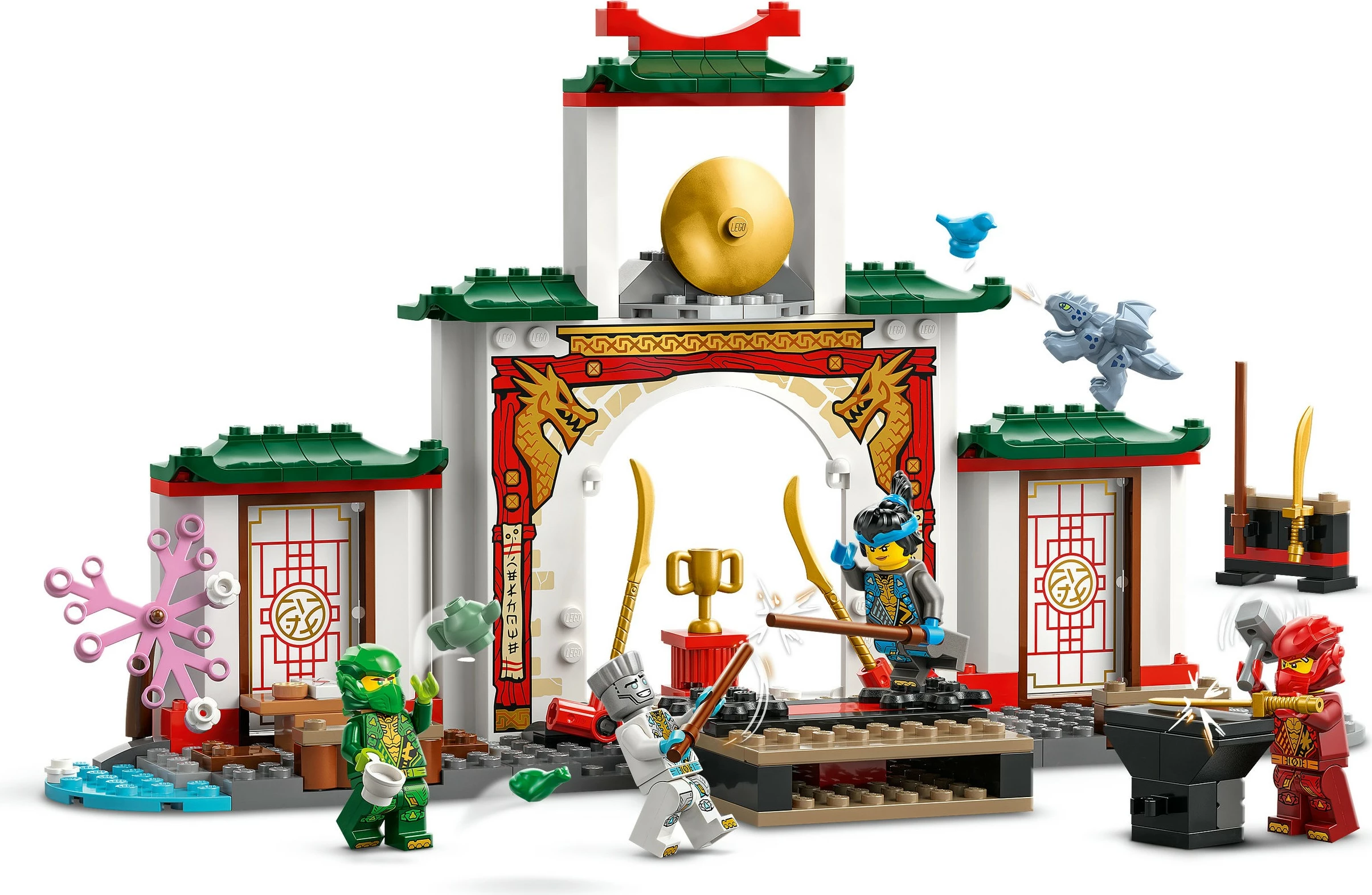 Set za gradnjo Spinjitzu tempelj LEGO Ninjago 71831, 158 kosov, večbarven