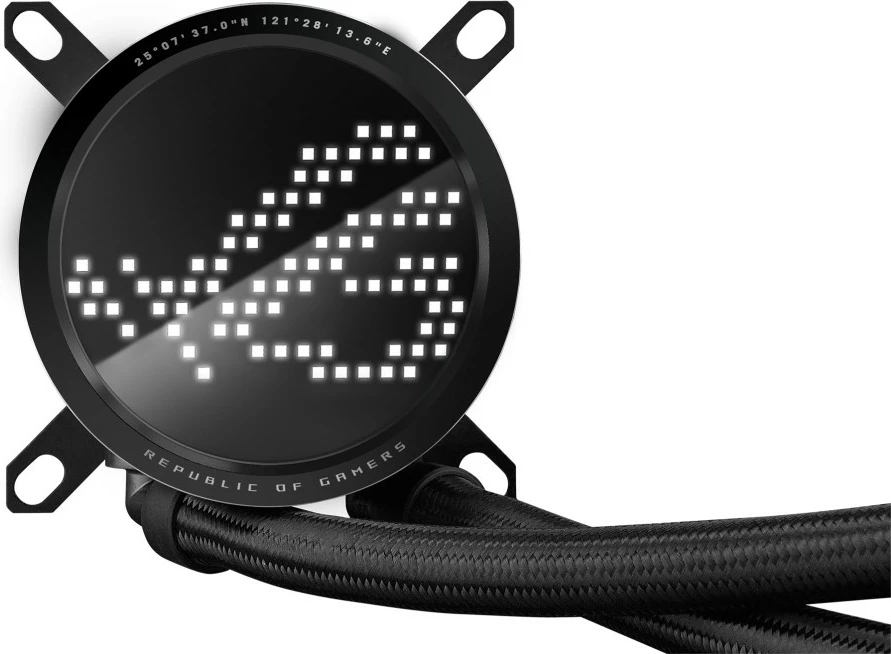 Hladilnik za procesor z vodnim hlajenjem ASUS ROG Ryuo III 240 ARGB, 240 mm, 2x12 cm, LED, črn