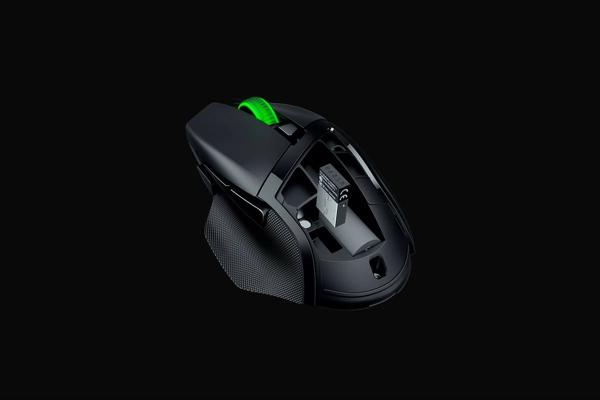 Ergonomski brezžični miška Razer Basilisk V3 X HyperSpeed, desna, optična, 18000 DPI, črna