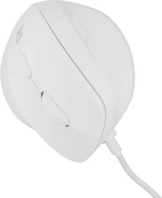 Vertikalni miš Natec Crake 2 Pro, 12800 DPI, 6 gumbov, bel