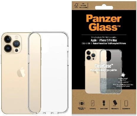Ovitek za telefon PanzerGlass ClearCase za iPhone 13 Pro Max, prozoren