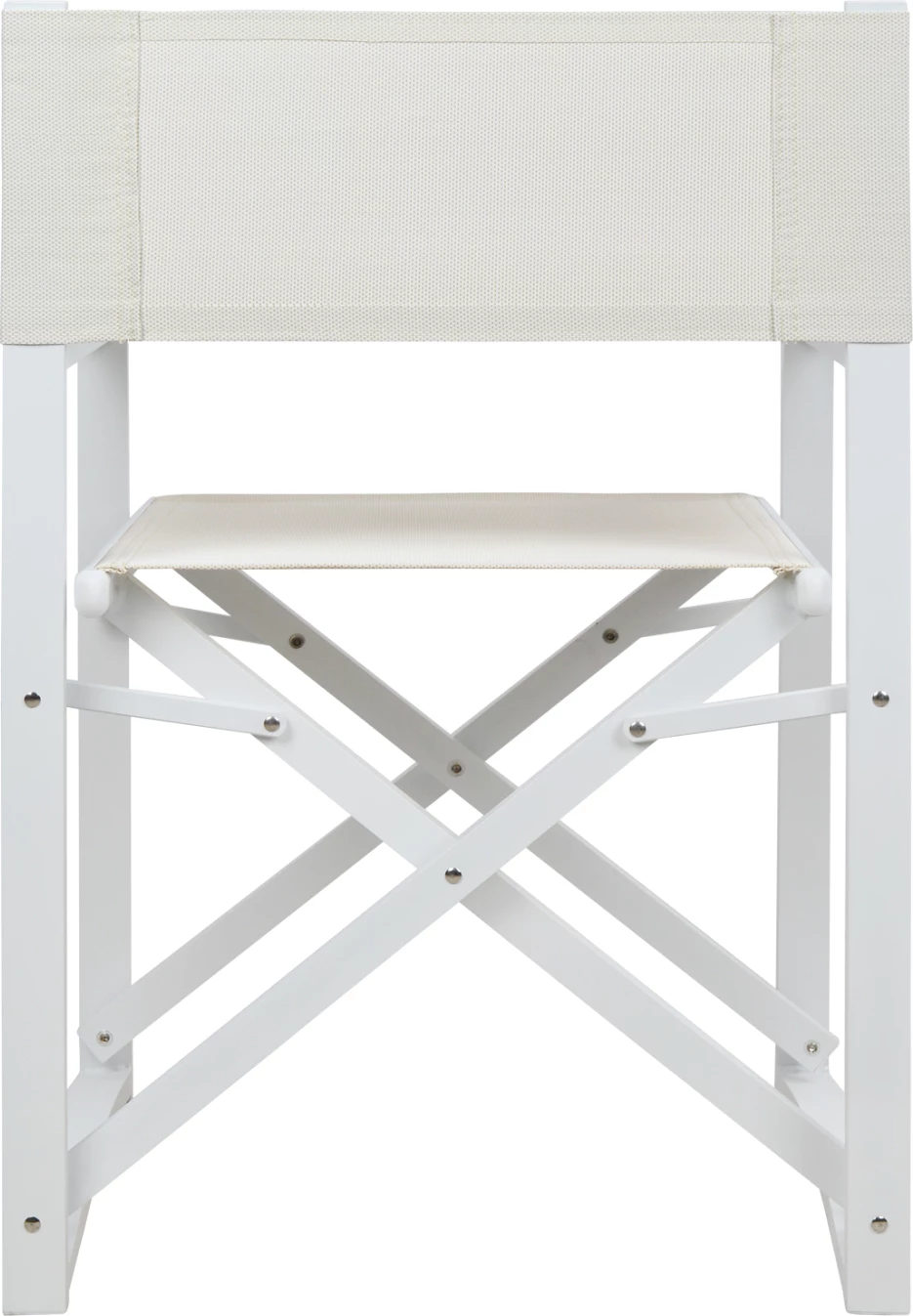 Režiserski stol aluminij DUPRE FH5094.02 bele barve 57x48,5x85.5Hcm
