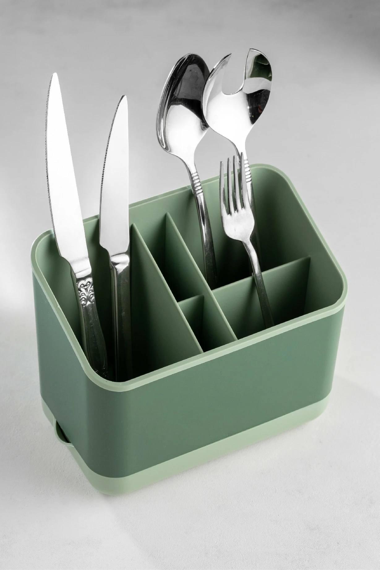 Organizatorji iz plastike, zelen, 2 kosa, 16,5x10x14 cm, Hermia 2LIBNM-8052