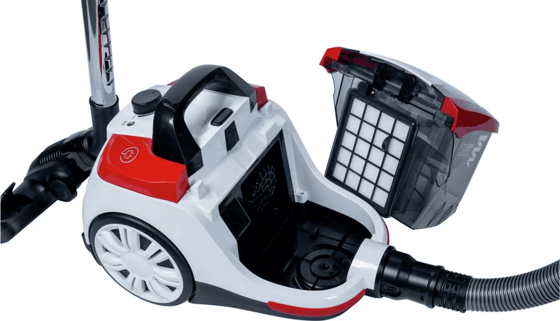 Sesalnik brez vrečke, HEPA filter, kompakten Tornado VCCKC800RC, črn, bel, rdeč