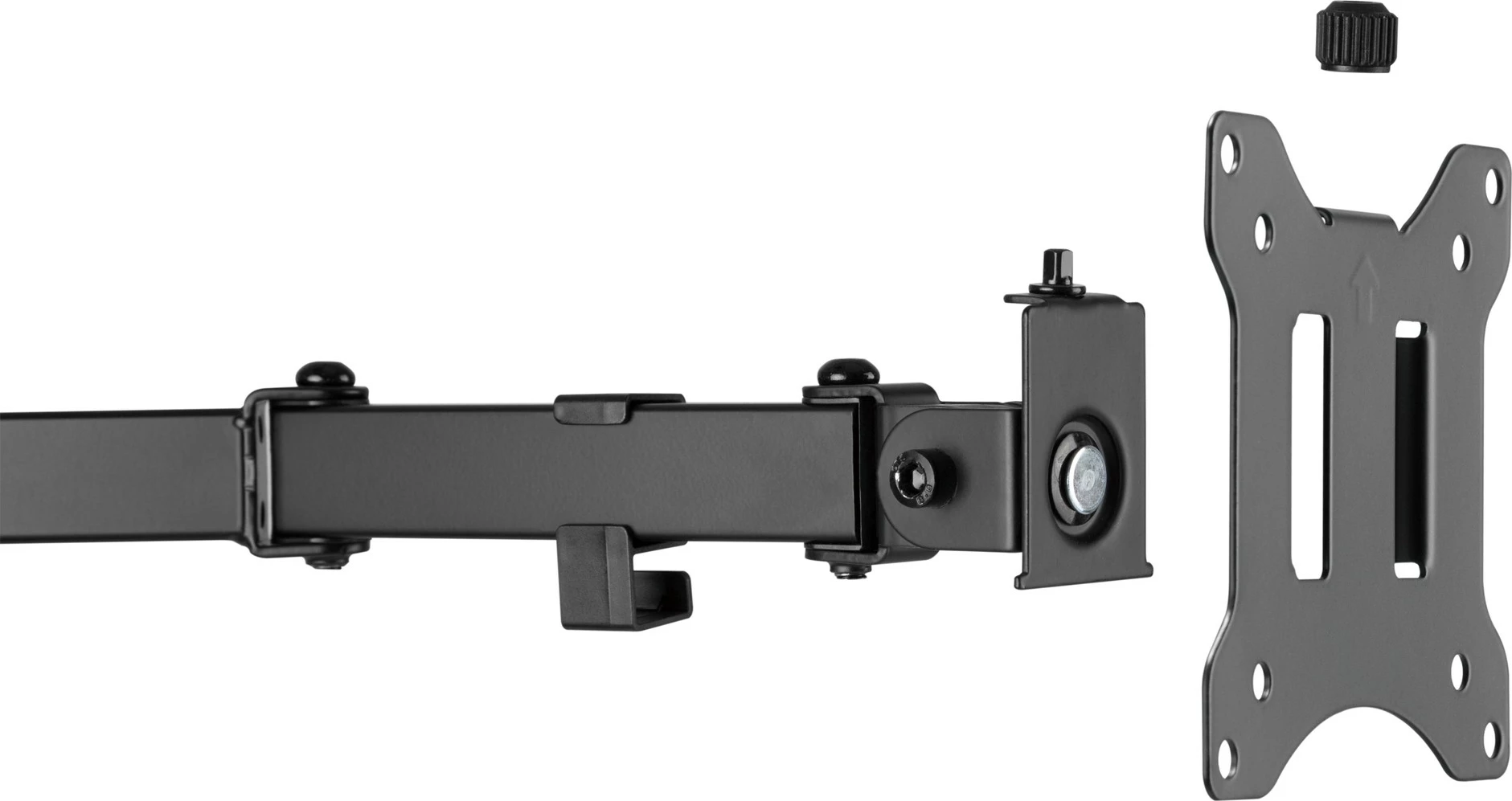 Držalo za dva monitorja Digitus, univerzalno, 15–32 in., 8 kg, VESA 75x75/100x100, črno