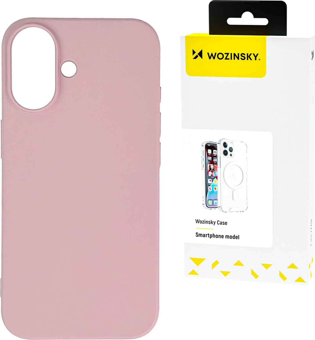Silikonski ovitek za pametni telefon Samsung Galaxy S24 FE, Wozinsky, rožnat