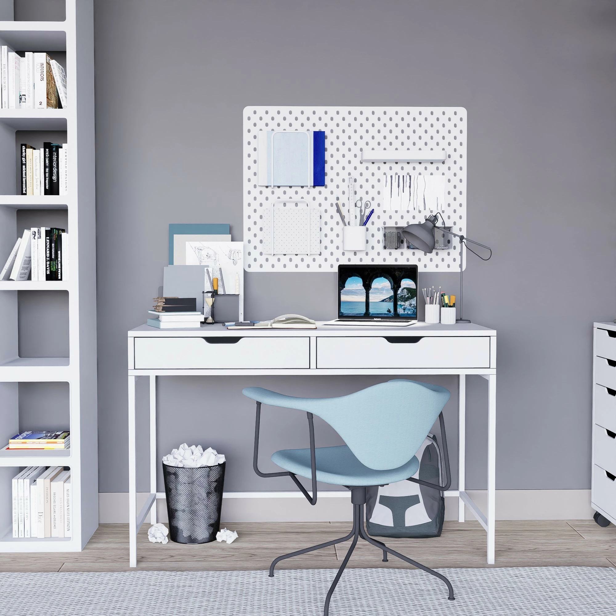 Pisalna miza Skye Decor Duru 1600-47, bela