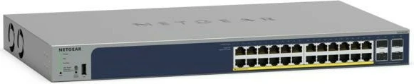 Upravljalni stikalnik NETGEAR GS728TPP, L2/L3/L4, Gigabit Ethernet, PoE, za montažo v rack