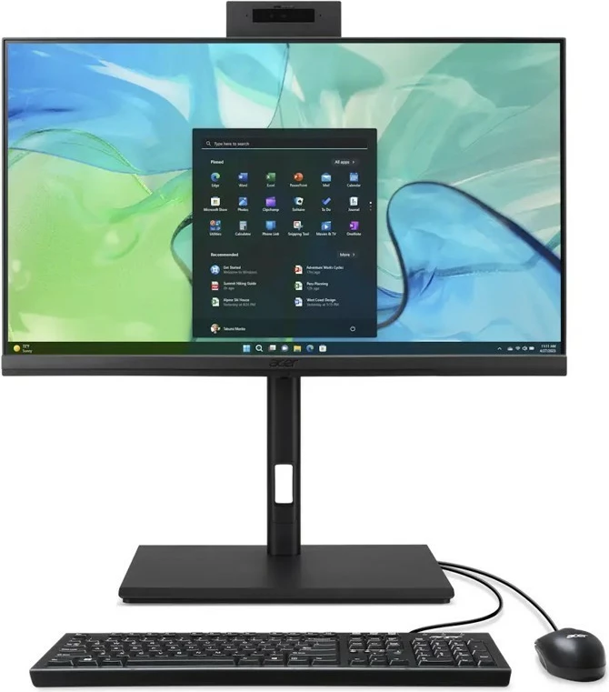 All-in-One računalnik Acer Veriton Vero Z VVZ4724GT, 23,8", Intel Core i5-14400, 16 GB RAM, 512 GB SSD, Windows 11 Pro, črn