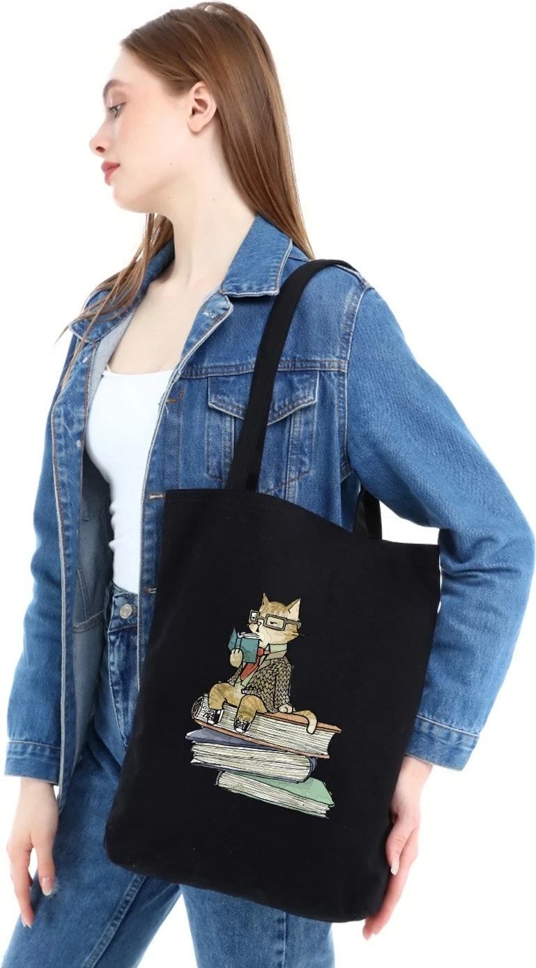 Tote torba Pauldavis, črna, Zoozie Bags, 35 x 40 x 8 cm