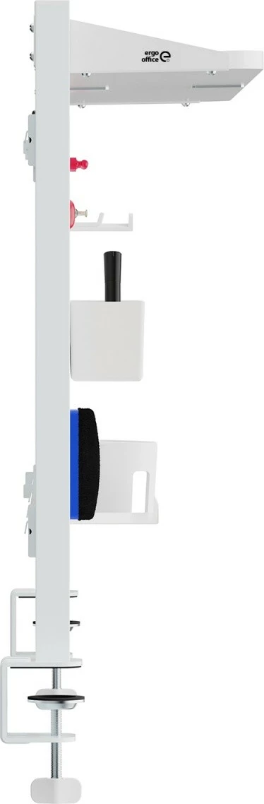 Ločilo za mizo Ergo Office ER-300W, belo, z organizacijskimi dodatki