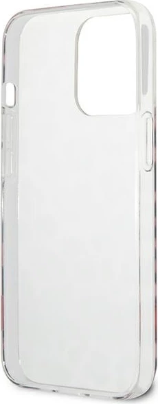 Ovitek z motivom leoparda Guess GUHCP13LHSLEOP za iPhone 13/13 Pro 6,1", trdo ohišje, rožnat