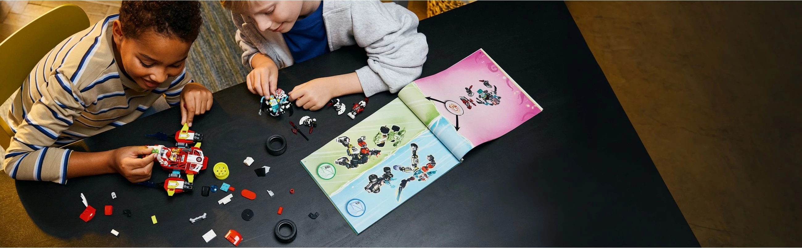 Set za gradnjo Cooper Tiger-Mech & Zero Hot Rod, LEGO DREAMZzz 71497, 1006 kosov, večbarven