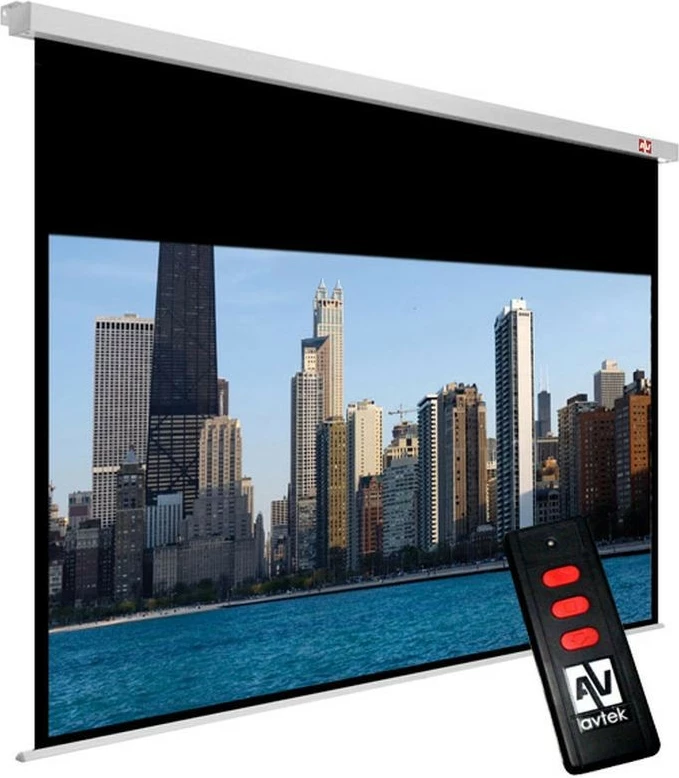 Električni projekcijski ekran Avtek Cinema Electric 300P, 300 x 227,5 cm, bela mat površina