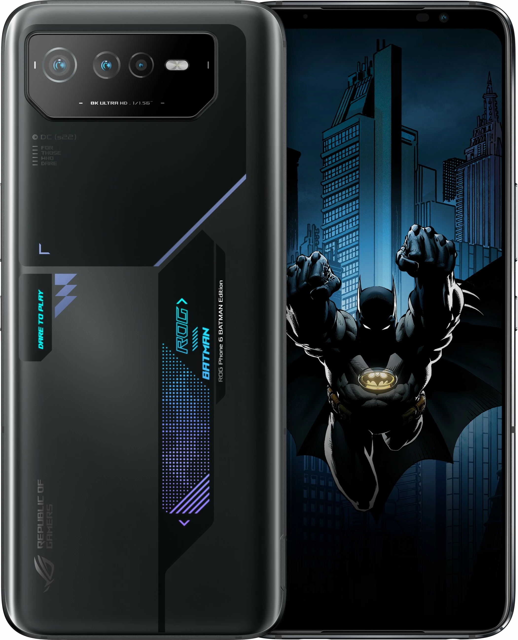 Mobilni telefon ROG Phone 6 BATMAN Edition ASUS, 12 GB, 256 GB, 50 MP, Android 12, črn